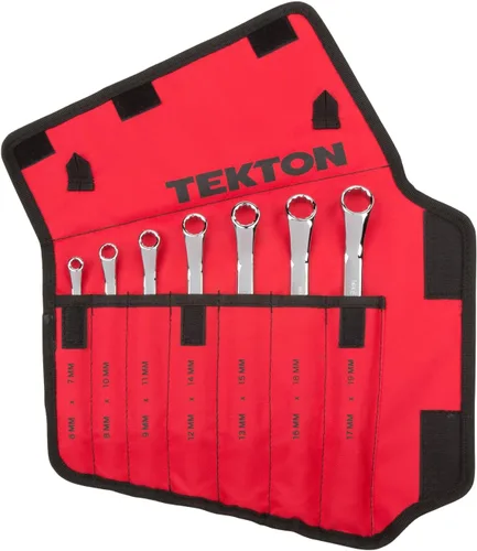 Vista 29 de TEKTON Juego de 5 llaves de caja con desvío de 45 grados con organizadores modulares (1/4-13/16 pulgadas) WBE95101