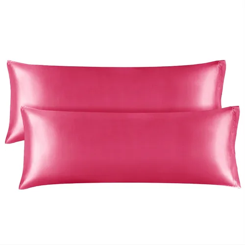 Vista 98 de BEDELITE Funda de almohada de satén para cabello y piel, súper suave y refrescante similar a las fundas de almohada de seda, paquete de 2 con cierre