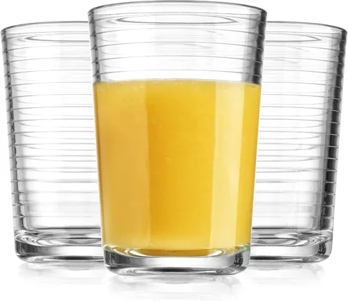 Vista 7 de Glaver's Vasos de jugo de 7 oz. Juego de 10 vasos de vidrio – Vasos de agua para bebidas para el hogar y bar, agua, cócteles, té helado. Apto