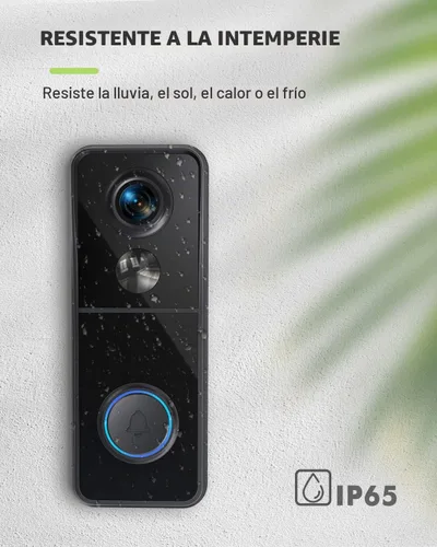 Vista 7 de MUBVIEW - Timbre con cámara de puerta inalámbrico con timbre, timbre de video - sin suscripción, cambiador de voz, personalización de zonas