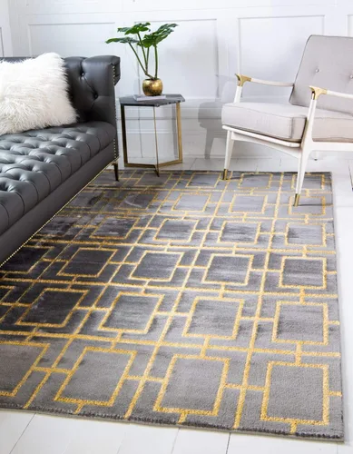 Vista 10 de Marilyn Monroe Glam Collection - Alfombra decorativa (2' x 3' 1" Rectángulo Negro y Oro)