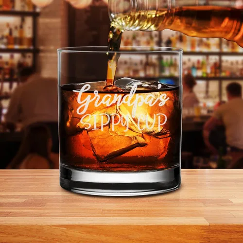 Vista 4 de Vaso de whisky Grandpa's Sippy Cup - Divertido regalo de cumpleaños para papá