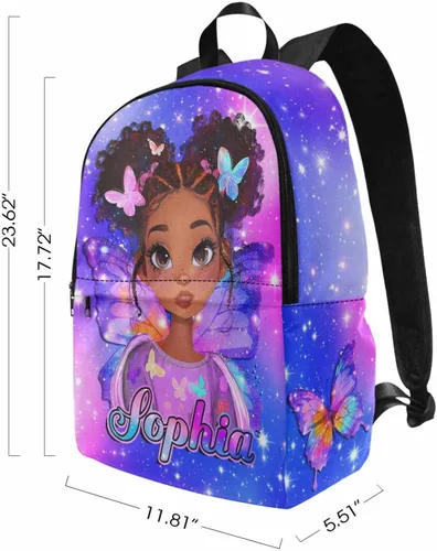 Vista 81 de Texto personalizado Elefante desgaste gafas mochila mochila mochila casual Daypack bolsa para mamá niñas, color86-4, Mochilas Daypack