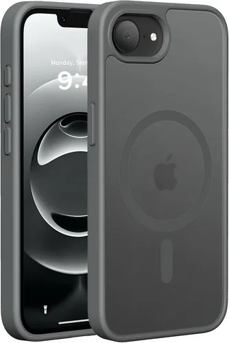 Vista 39 de Hualele - Funda magnética para iPhone 13 Pro, compatible con MagSafe, grado militar, a prueba de caídas, translúcida mate, parte trasera dura, borde