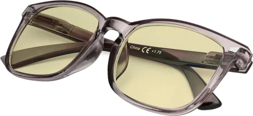 Vista 31 de Gafas de lectura cuadradas de gran tamaño con bloqueo de luz azul para mujeres y hombres