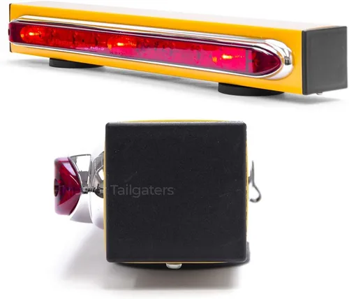 Vista 2 de Master Tailgaters Barra de luz inalámbrica de remolque de 19 pulgadas LED ultra brillante Luces de señal multifuncionales Montaje magnético