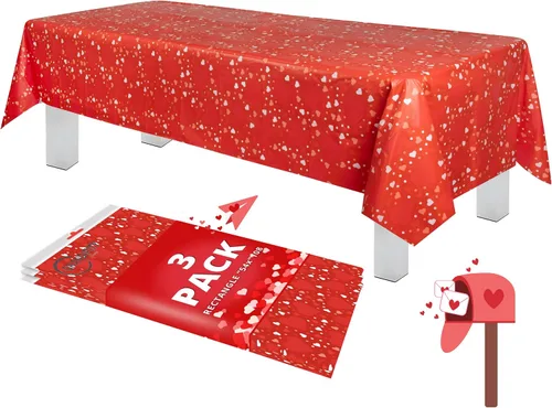 Vista 61 de Grandipity Mantel de plástico desechable de calidad prémium para fiestas con temática de globos de cumpleaños, 1 paquete, 54 x 108 pulgadas, mantel