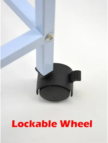 Vista 5 de Combo: Jaula de vuelo de aves galvanizada chapada en zinc apilable y bloqueo, divisor extraíble con soporte rodante