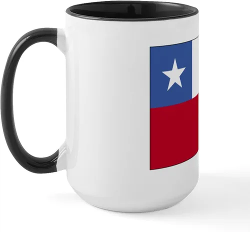 Vista 23 de CafePress Taza de café de cerámica extra grande de 15 oz (15.0 fl oz) con bandera de Chile