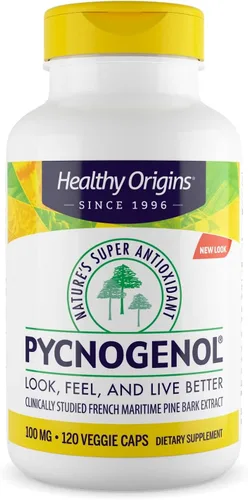 Vista 10 de Healthy Origins Pycnogenol (Nature's Super Antioxidant) 100 mg, 60