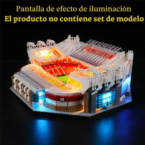 Vista 5 de GEAMENT - Kit de luces LED compatible con LEGO Old Trafford-Manchester United - Juego de iluminación para modelo de construcción Creator 10272