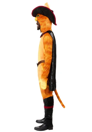 Vista 4 de Disfraz de Gato con Botas para Adultos Multicolor