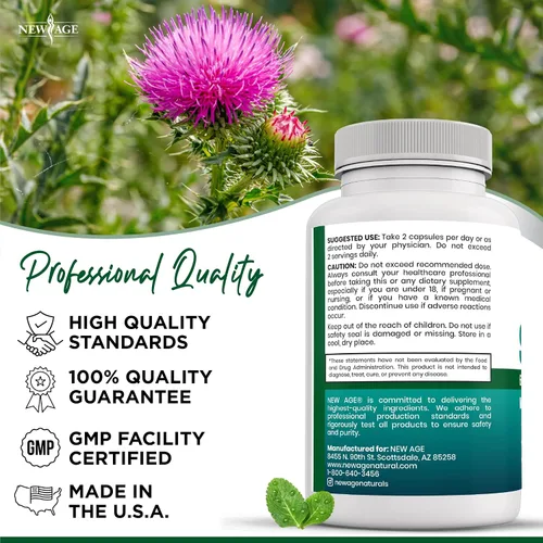 Vista 6 de Liver Cleanse Detox & Repair - Milk Thistle Supplement - Liver Support with Choline, Artichoke Extract, Chicory & Dandelion Root Supplement - Milk