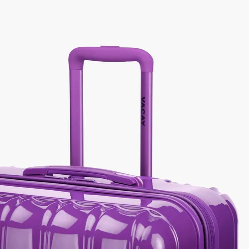Vista 5 de Vacay Link Collection - Equipaje de viaje con ruedas giratorias expandibles, juego de 2 piezas (2028), Púrpura