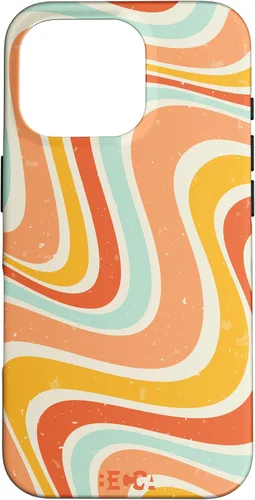 Vista 20 de Retro Groovy Liquid Swirl Hippie 70's 80's Psychedelic Phone Case para iPhone 17