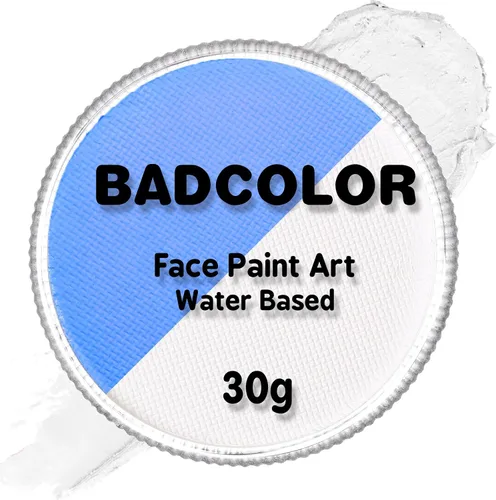 Vista 20 de Pintura facial negra (1.06 onzas), kit de pintura facial activada por agua para niños y adultos, paleta de pintura facial de maquillaje SFX