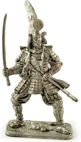 Vista 14 de General chino, dinastía Han. Escultura de metal. Colección 2.126 in (escala 1/32) Figura miniatura. Soldados de juguete de lata