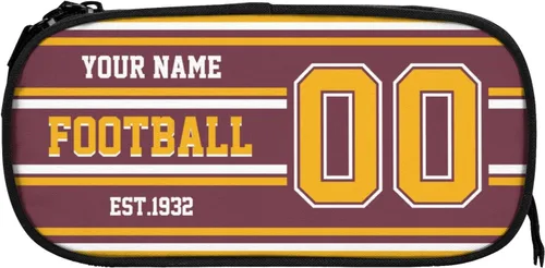 Vista 34 de Estuche de lápices personalizado Arizona con número de nombre, caja de lápices personalizada estilo fútbol, estuche de bolígrafo personalizado