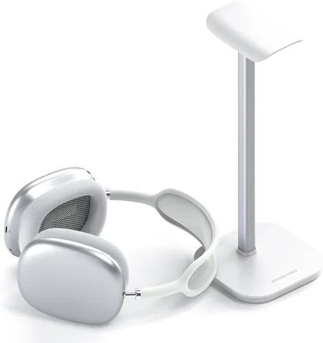 Vista 11 de Soporte para Auriculares, Soporte para Auriculares de Escritorio con Base Pesada, Soporte de Escritorio para Auriculares de Aluminio para Gaming