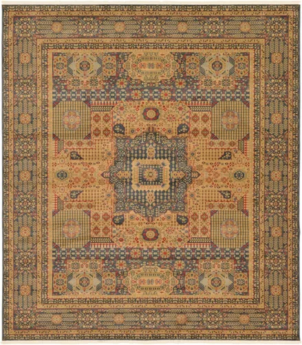 Vista 25 de Unique Loom Palace Collection - Alfombra rectangular (2 pies 2 pulgadas x 3 pies 1 pulgada, verde claro/marrón)