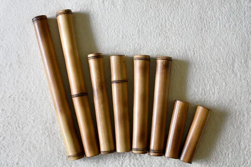 Vista 6 de Bastones de masaje de bambú, juego de 8 palos relajantes para terapia de madera