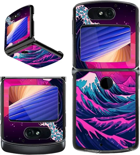 Vista 28 de Rossy Funda para Motorola RAZR 5G, para Moto RAZR 5G, funda delgada y ligera de policarbonato duro a prueba de golpes para Motorola Moto RAZR 5G