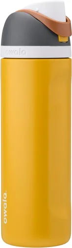 Vista 30 de Owala FreeSip - Acero inoxidable - 32 oz - Morado/Azul (pistas de esquí de los años 80)