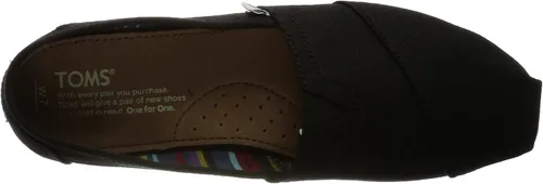 Vista 5 de TOMS Classic Negro Lona Mujeres