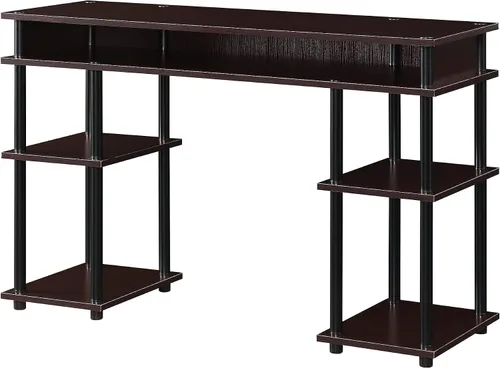 Vista 28 de Convenience Concepts Designs2Go No Tools - Escritorio para estudiantes de 47.25 pulgadas, escritorio contemporáneo para oficina, dormitorio y Blanco