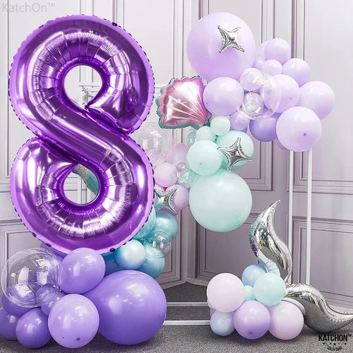 Vista 250 de KatchOn Globo negro del número 1 de 40 pulgadas, globo de feliz cumpleaños Large Mylar Number One Balloon for 1st Birthday Decorations, Foil