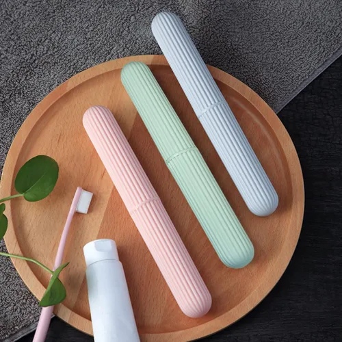 Vista 4 de Estuche para cepillos de dientes de viaje, envases para cepillos de dientes, 2 unidades Portátil, impermeable