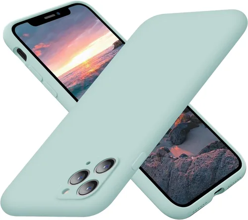 Vista 13 de Cordking Funda de silicona diseñada para iPhone 11 Pro, ultra delgada, a prueba de golpes, con forro de microfibra suave antiarañazos, protección