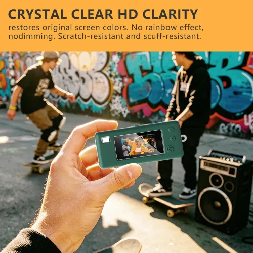 Vista 4 de Funda de silicona para llavero Kodak CHARMERA para cámara digital con protector de pantalla y cordón para accesorios de llavero CHARMERA