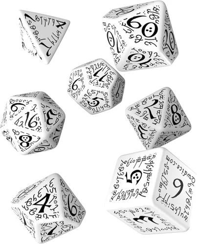 Vista 4 de Juego de dados élficos Negro/blanco (7) Juego de mesa