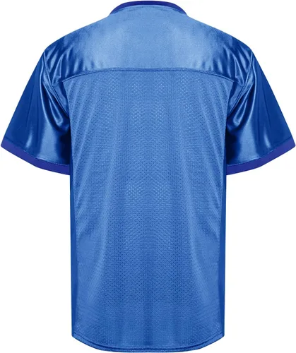 Vista 2 de MESOSPERO Camiseta de fútbol para hombre, camiseta de práctica de fútbol en blanco para entrenamiento atlético y ocio diario
