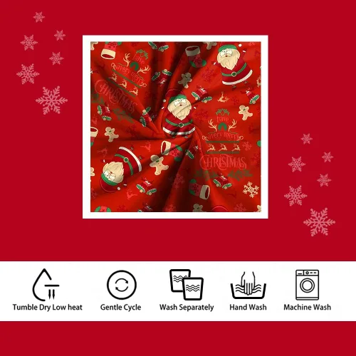 Vista 3 de XMNTG Juego de 2 fundas elásticas para sillas de comedor de Navidad, fundas elásticas para sillas Parsons, estampado de gnomos de Navidad