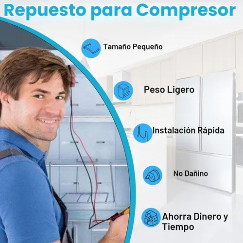 Vista 4 de Heyiarbeit Protector de sobrecarga termal del refrigerador 1/5 (HP) 150W Compresor pieza de repuesto 1 PC