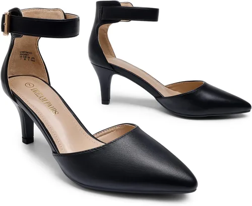 Vista 3 de Dream Pairs - Zapatos de vestir de tacón bajo para mujer