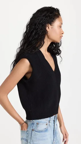 Vista 4 de Pistola Denim Chaleco tipo suéter Bella para mujer