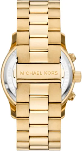 Vista 32 de Michael Kors Runway - Reloj cronógrafo de acero inoxidable para hombre con correa de acero o silicona