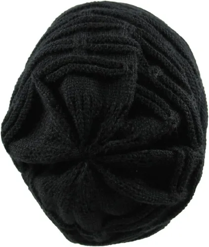 Vista 4 de RW Rasta Stretch Long Beanie Sombreros Negro