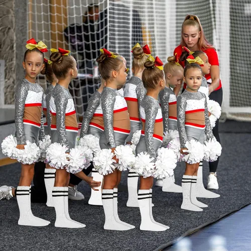 Vista 5 de Unittype 6 pares de calcetines de fútbol para niños pequeños de 3-67-1314 años más de edad, calcetines de fútbol a rayas
