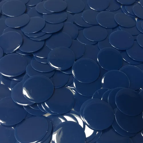 Vista 12 de MR CHIPS Chips de bingo de plástico para juegos 1000 unidades - Mezcla transparente de 7 colores que cuenta 3/4 pulgadas