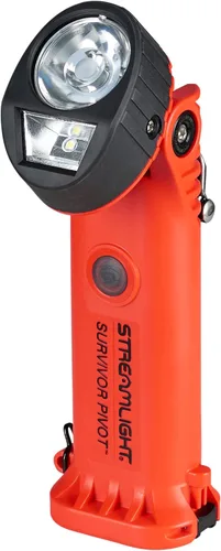 Vista 8 de Streamlight 91802 Survivor Pivot - Linterna de ángulo recto de 325 lúmenes, color naranja 325 lumens; 34,000 candela peak beam; runs up to 3.75