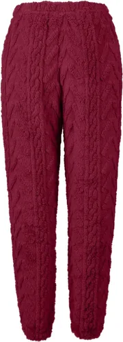 Vista 3 de Pantalones térmicos para mujer, pijama de franela de forro polar, jacquard para invierno, grueso, para descansar, pantalones casuales largos