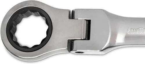 Vista 5 de GEARWRENCH Juego de llaves combinadas de trinquete de cabeza flexible rechoncha de 12 puntos, SAE - 9570
