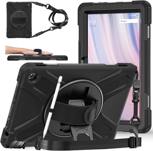 Vista 11 de DreamerX Funda para Microsoft Surface Pro 7+ Plus/Pro 7/6/5/4 de 12.3 pulgadas, funda protectora de silicona resistente resistente con mango