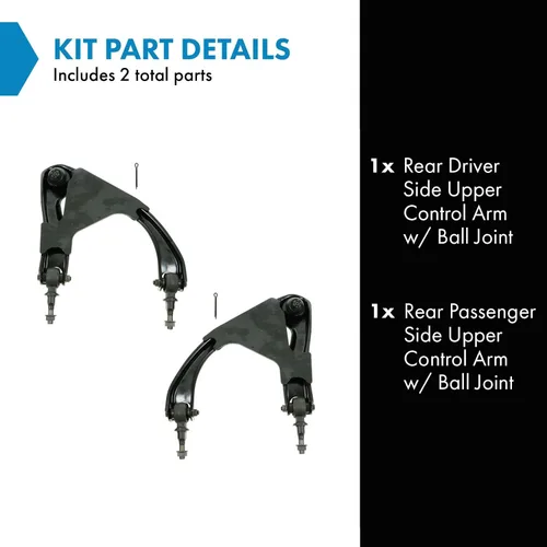 Vista 57 de Conjunto de Brazo de Control Inferior Delantero y Junta Esférica TRQ para Lado del Conductor y del Pasajero 2 Piezas Compatible con Ford Mustang GT