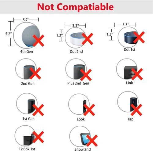 Vista 3 de Adaptador de corriente de 15 W para Echo Pop, Echo Spot, Echo Dot (3ª/4ª/5ª generación), Echo Dot con reloj (3ª/4ª/5ª generación), Echo Dot Kids
