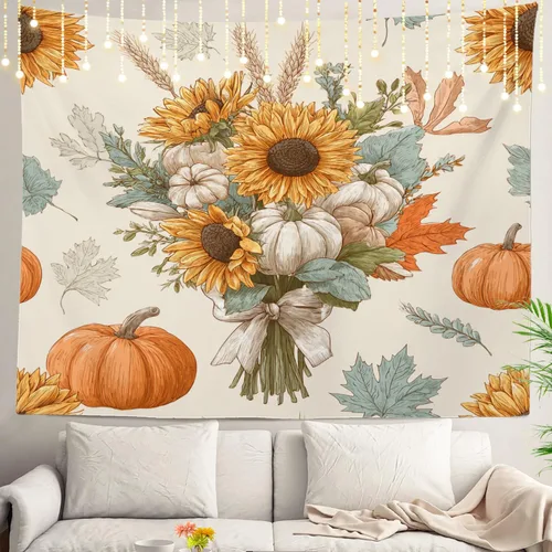 Vista 49 de Shrahala Peaceful Retreat Charming Abode Tapestry, Verdant Landscape Water Wall Hanging Hd Print Polyester Backdrop For Dorm Room Bedroom 30 X 40 In